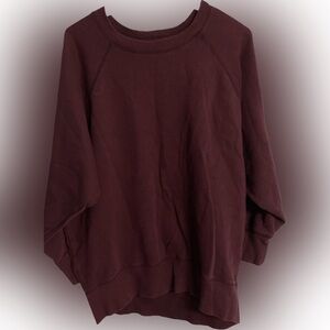 Aerie Burgundy Sweatshirt - Medium